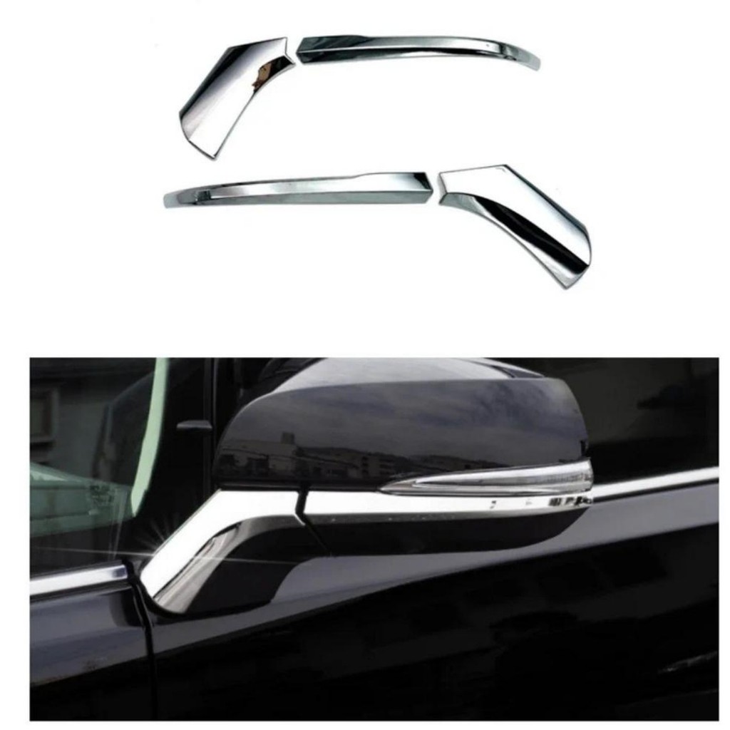 4 Pçs ABS Chrome Porta Lateral Espelho Enfeite Guarnição Para Toyota Alphard 30 Vellfire 30 2016-2021 Acessórios De Modi