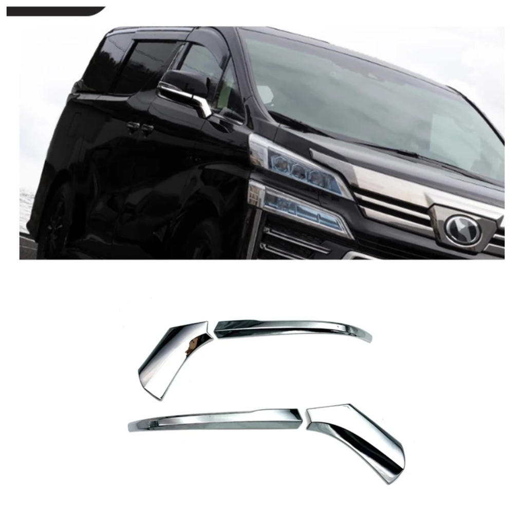 4 Pçs ABS Chrome Porta Lateral Espelho Enfeite Guarnição Para Toyota Alphard 30 Vellfire 30 2016-2021 Acessórios De Modi