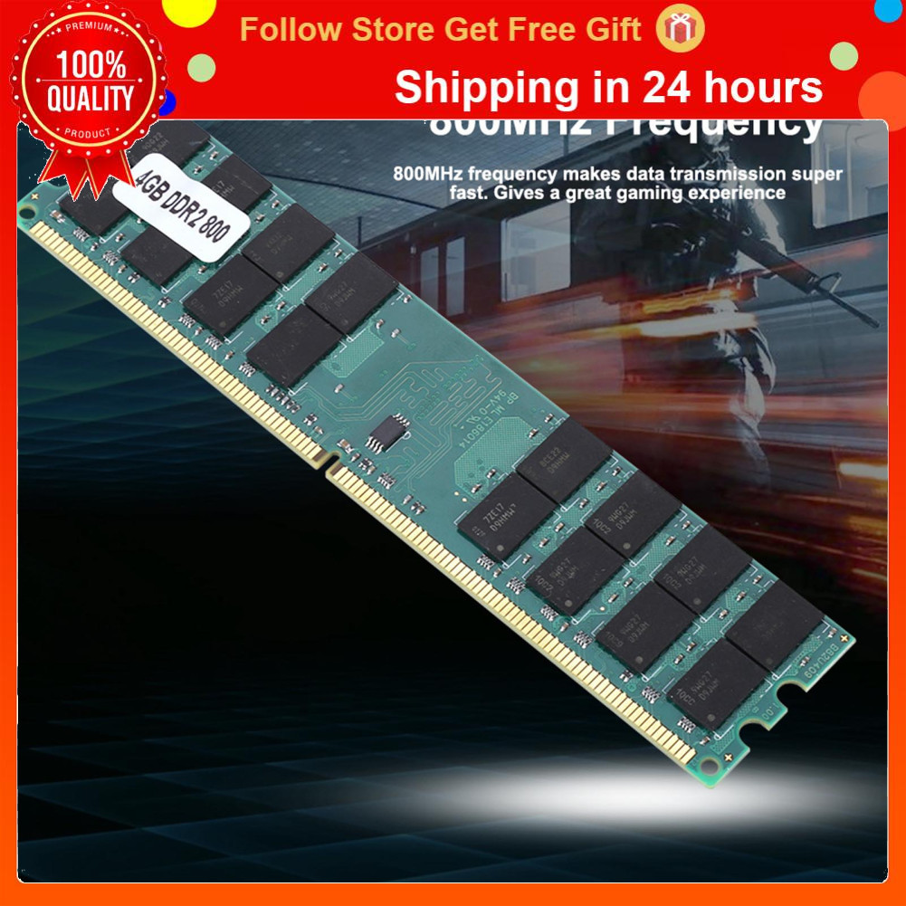 swsww Ciglow DDR2 RAM Module 4GB 800MHz 240 Pin Memory Fast Data Transmission Desktop para sistema AMD.