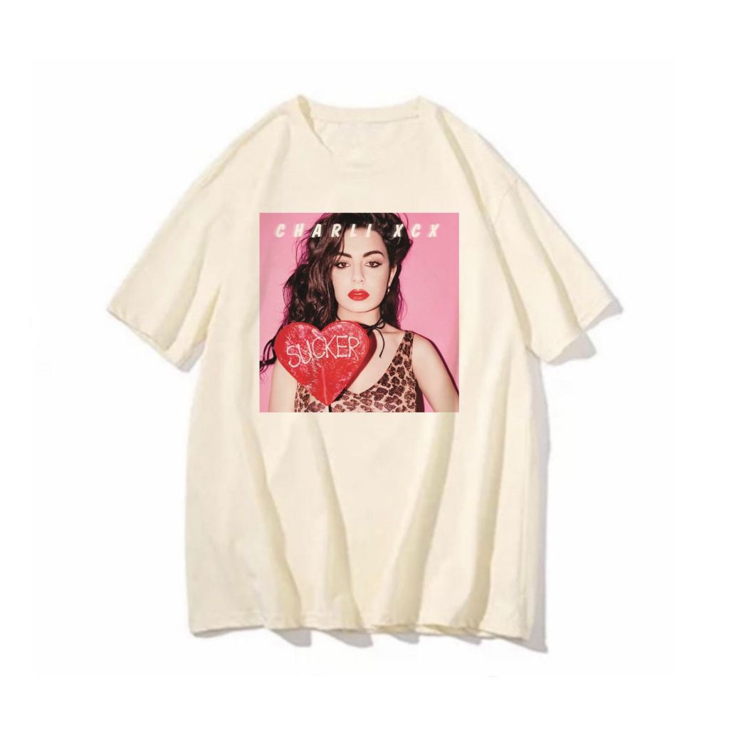 Camiseta Charli XCX sucker blusa feminina masculina cantora pop camisa Charlotte Emma Aitchison