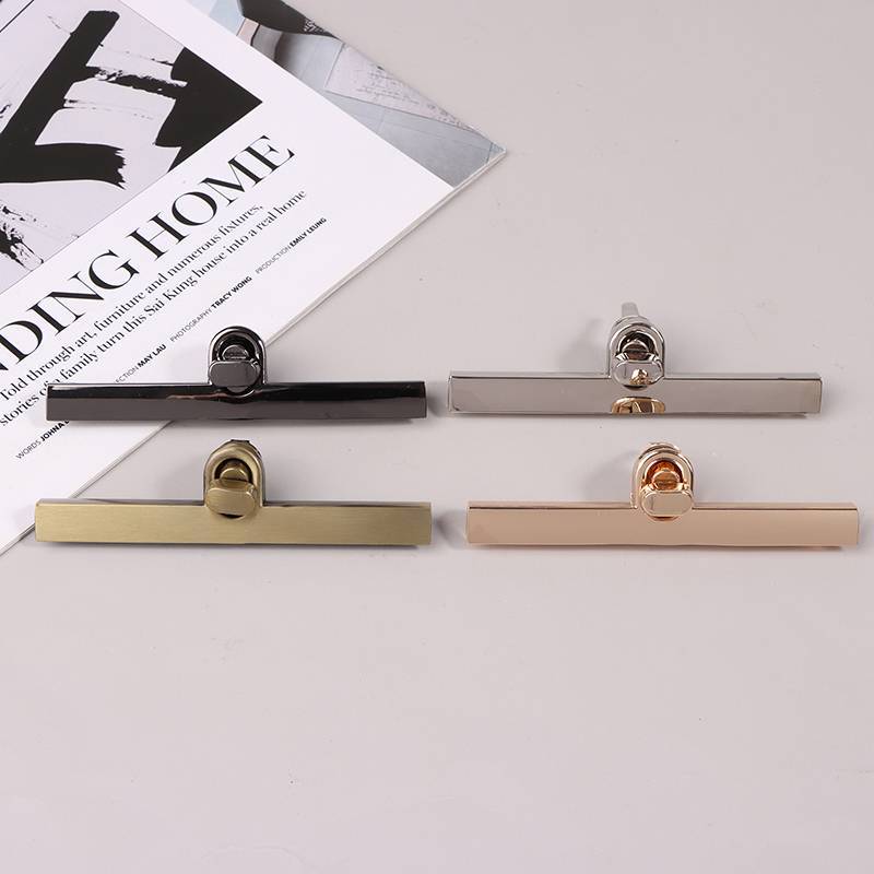 [Fel] 1Pc Bolsa Vintage Fecho De Metal Turn Los Twist Button Para DIY Couro Artesanato Hardware Elegante Acessórios Vend