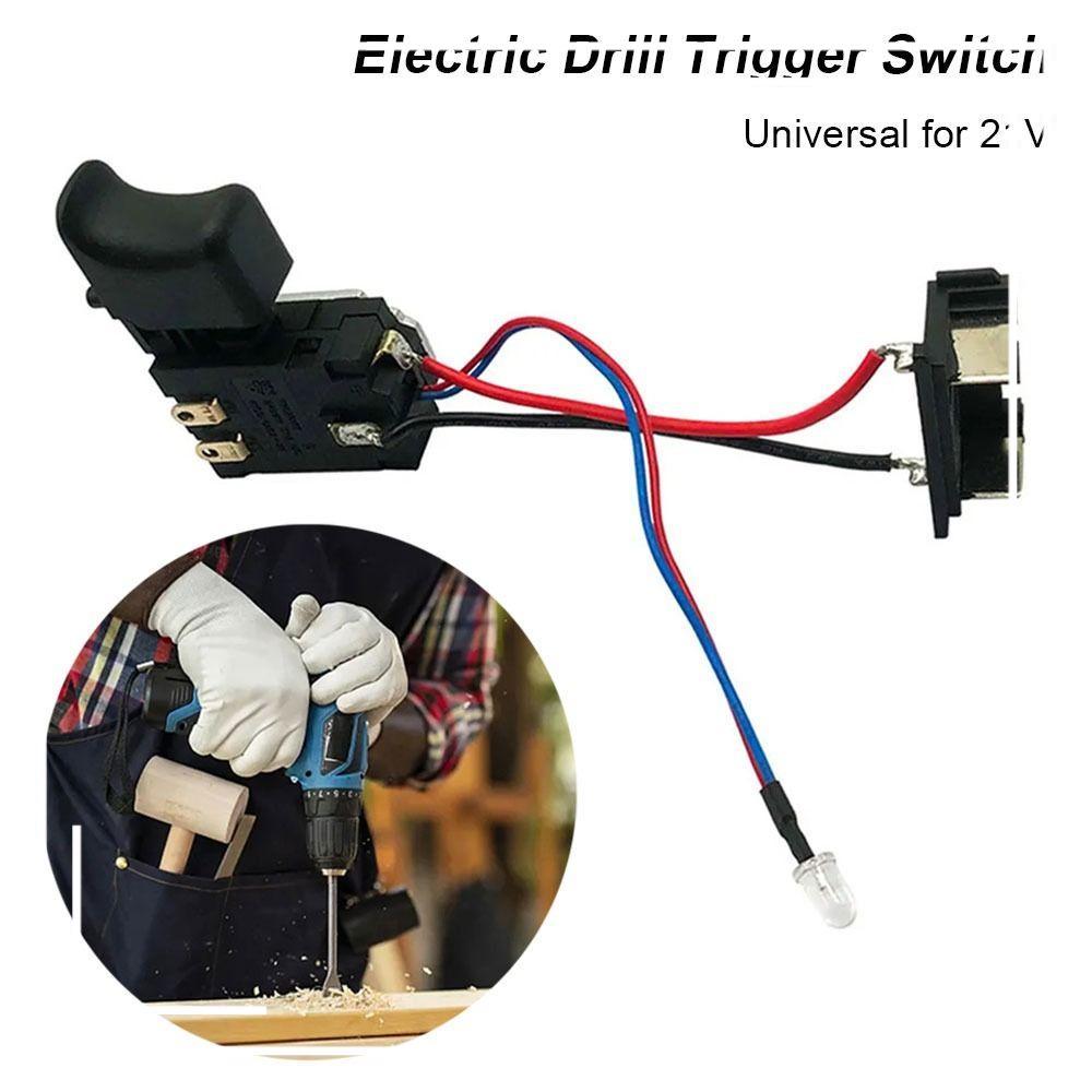 1Pcs Interruptor De Gatilho , Controle De Broca Elétrica Velocidade De 21V , Botão De Pressão À Prova De Poeira D