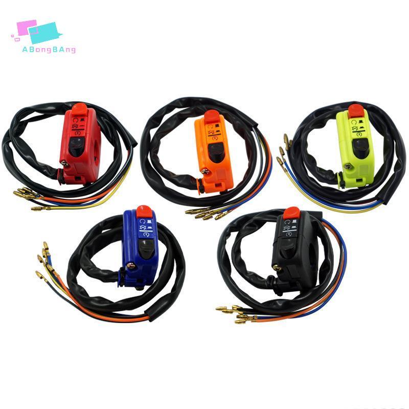 Abongbanghn 1Pc Universal Start Stop On Off Button Guiador Montagem De Motocicleta Interruptor Lateral Direito ATV Motor
