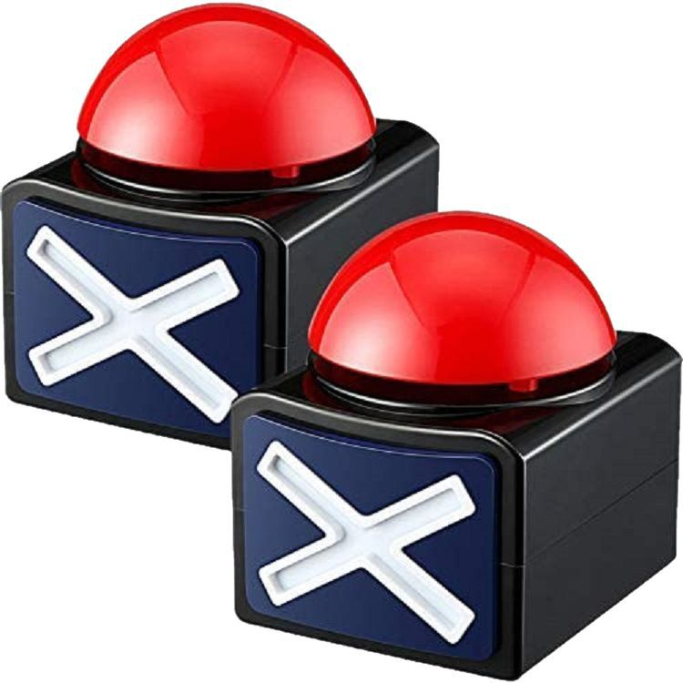 2/1PCS Jogo Resposta Ao Buzzer , Game Botão De Alarme Sonoro Com Trivia Light Quiz Obtém Talent Toys