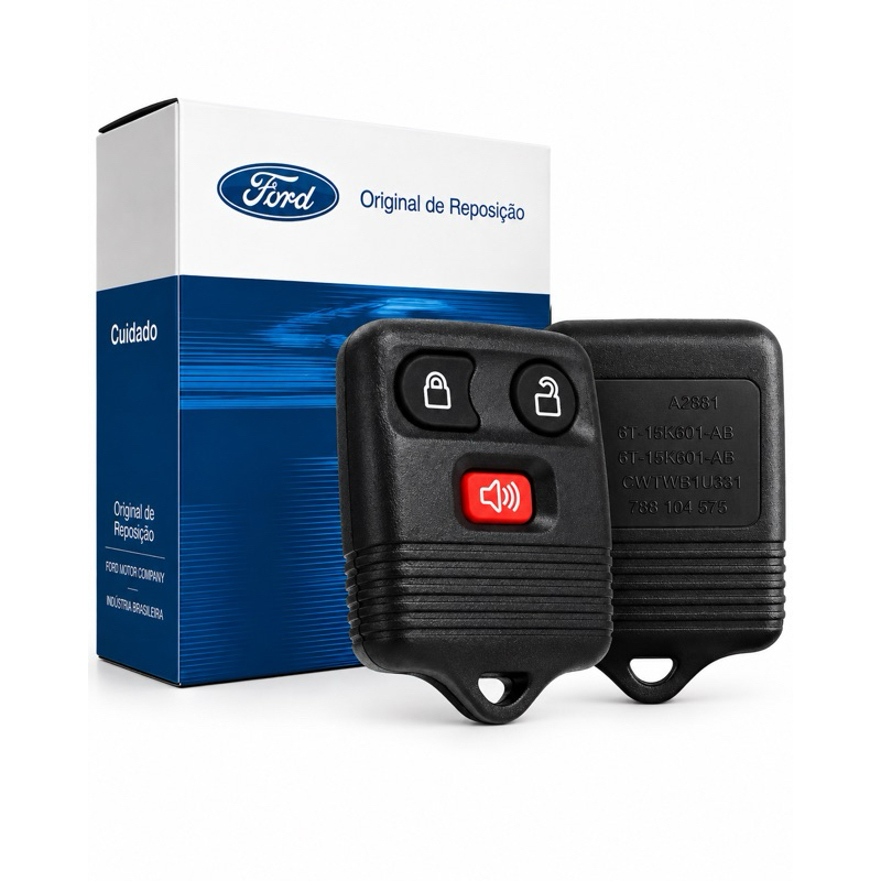 CONTROLE CARCAÇA OCA FORD ECOSPORT RANGER F150 COM 3 BOTÕES