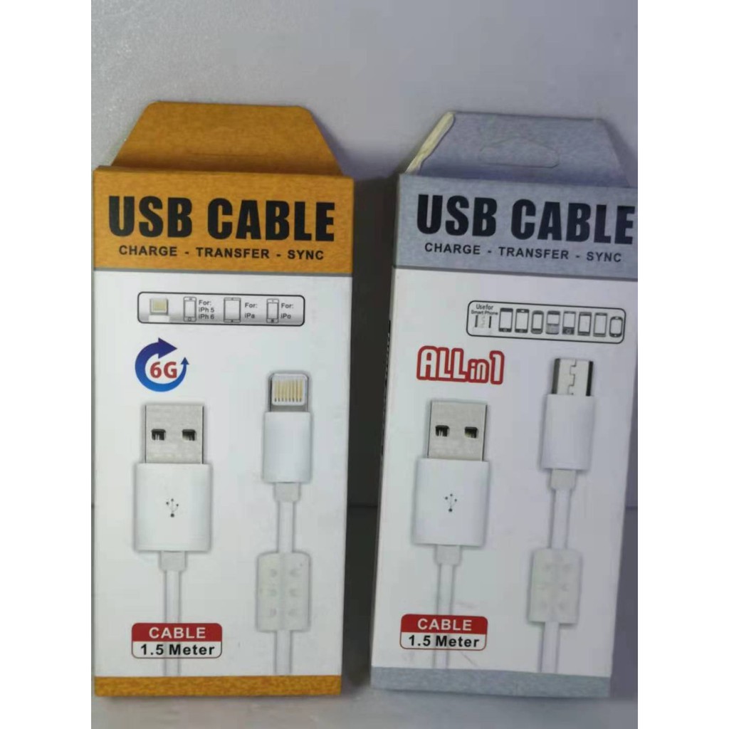 Cabo Carregador Carga-Transfer-Sync USB 1,5m Reforçado