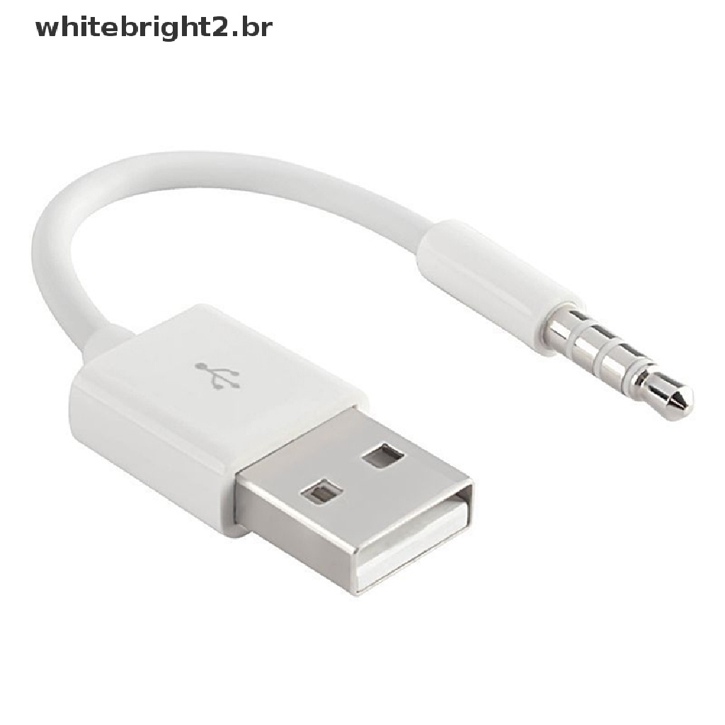 【 white2 】 Cabo SYNC Do Carregador USB Para iPod Shuffle 3a Geração 4a 5a