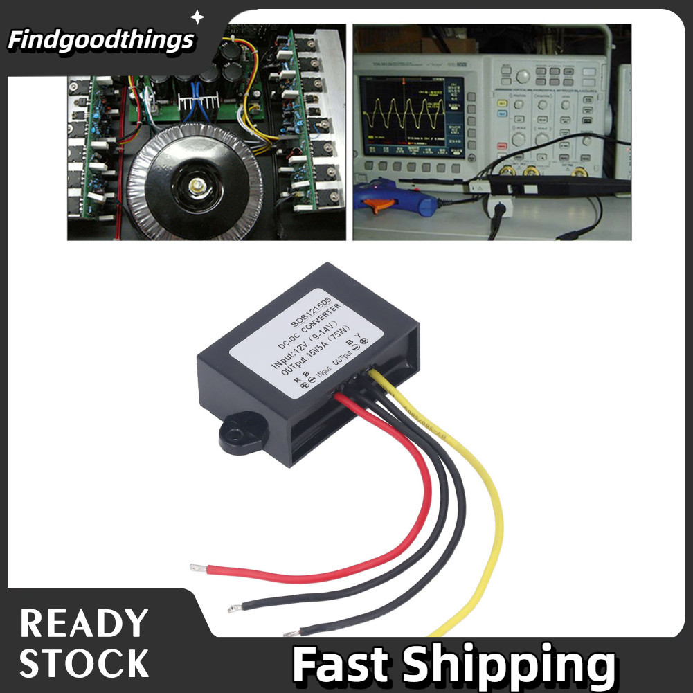 Findgoodthings-br DC para impulsionar o módulo 9-14V Step Up Input 15V Output Power IP67 Volt Transformer Supply para