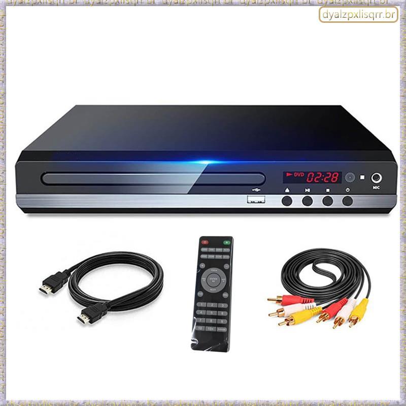 [Fsp] DVD Player 1080P HD Home Box Para TV Todas As Regiões Grátis CD-Disk AV-Output EVD-Plugue Ue Preto