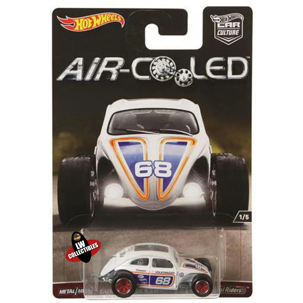 Hot Wheels Custom Volkswagen Beetle Air-Cooled 2017 Made In Thailand Novo Lacrado Escala 1/64