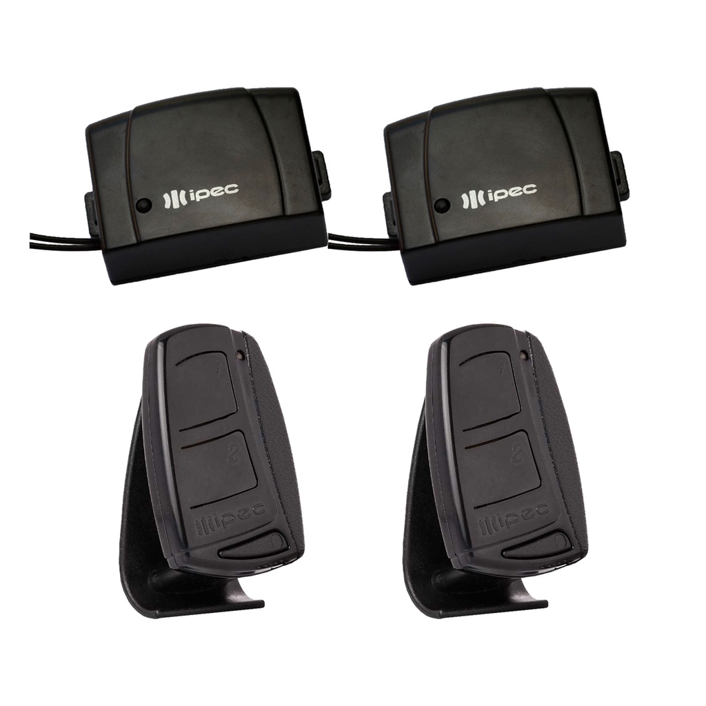 Kit 2 Controle Portão Eletrônico + 2 Tx Car Mini 433 Mhz Carro Moto RCG Garen SEG Acton Unisystem