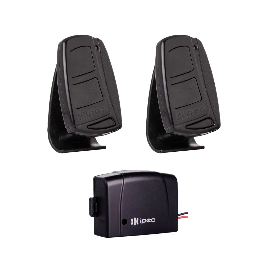 Kit 2 Controles Portão Eletrônico Ipec Top + 1 Tx Car Mini Ipec 433,92 Mhz PPA RCG Garen SEG Unisystem Acton
