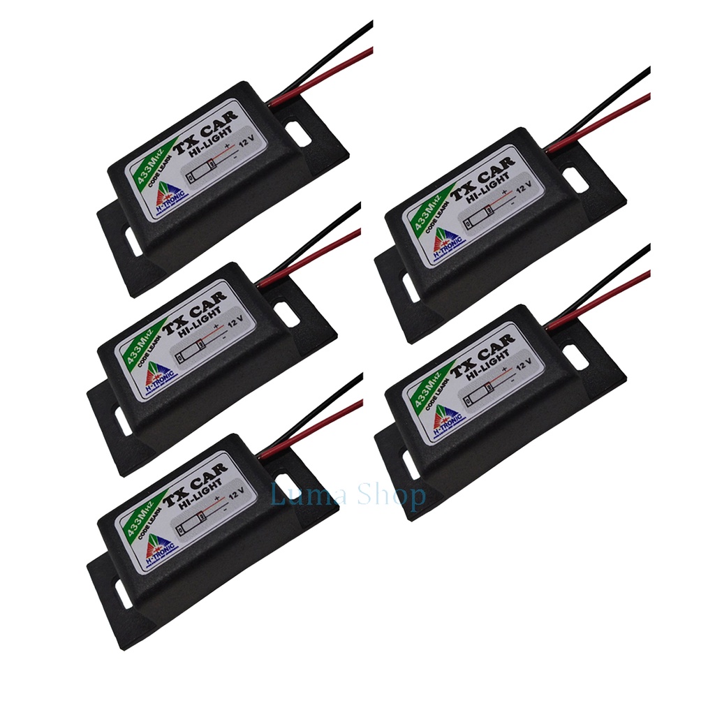 Kit 5 Controle Portão Tx Car Prova D' Água 433,92 Mhz Code Learn Seg PPA Garen RCG Unisystem