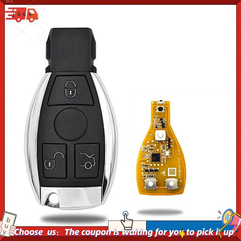 Chave Remota De Carro De 3 Botões Xhorse VVDI BE Key Pro Para Chip De V4.2 PCB Versão Melhorada 315/433 Mhz Placa Amarel