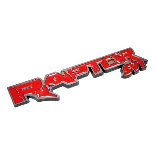 Emblema Ford Raptor Svt Ranger F150 Preto Vermelho Vermelho