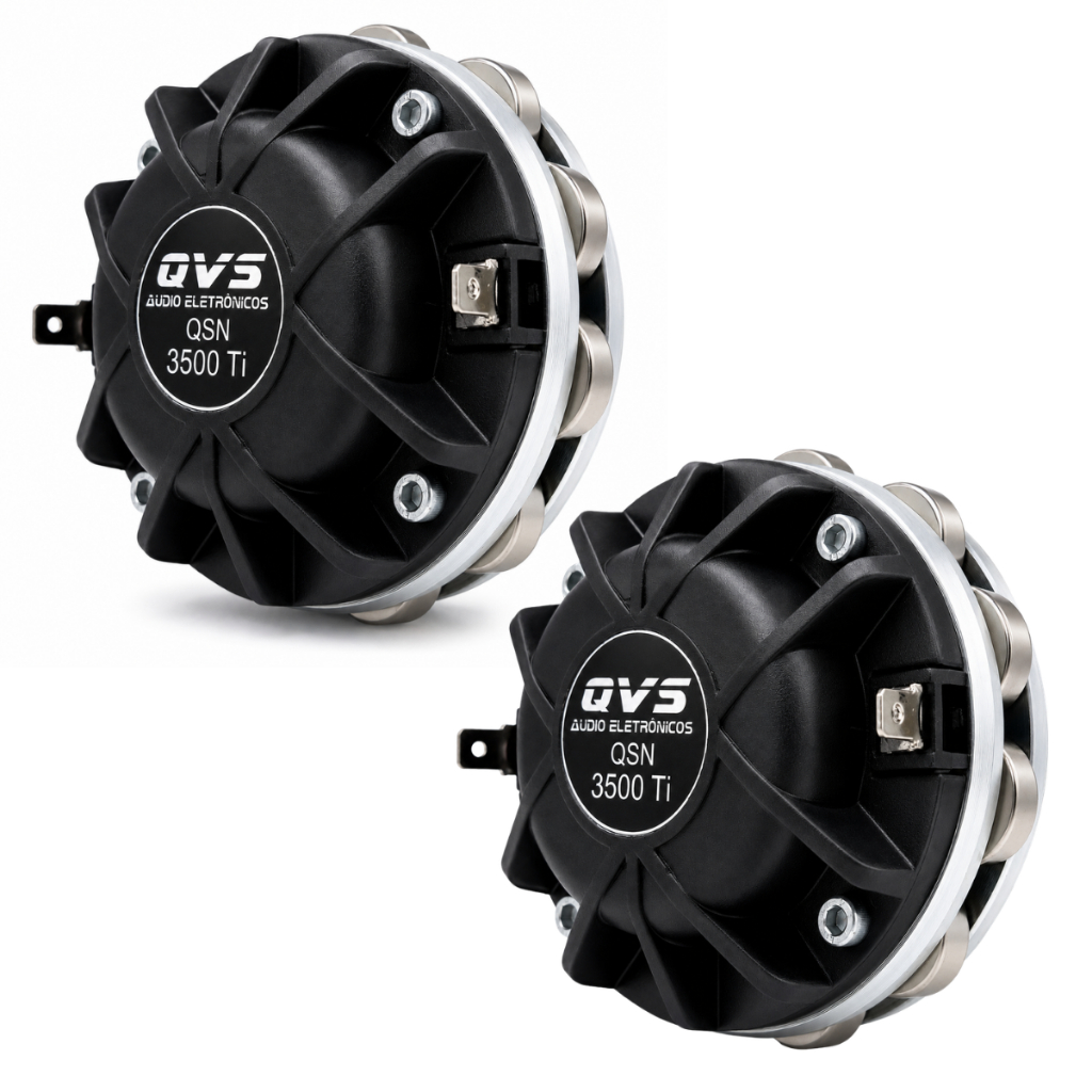 2 Driver Titanio Qvs 3500ti 80w Rms Neodimio Neodimyum Neodimium Som Automotivo Som Profissional Line Array