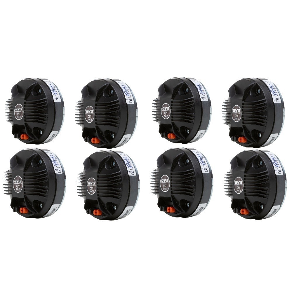 8 Driver TI QVS QST 244TI 80W Rms Titanio Corneta TI Som Automotivo Som Profissional Line Array Paredao Bob