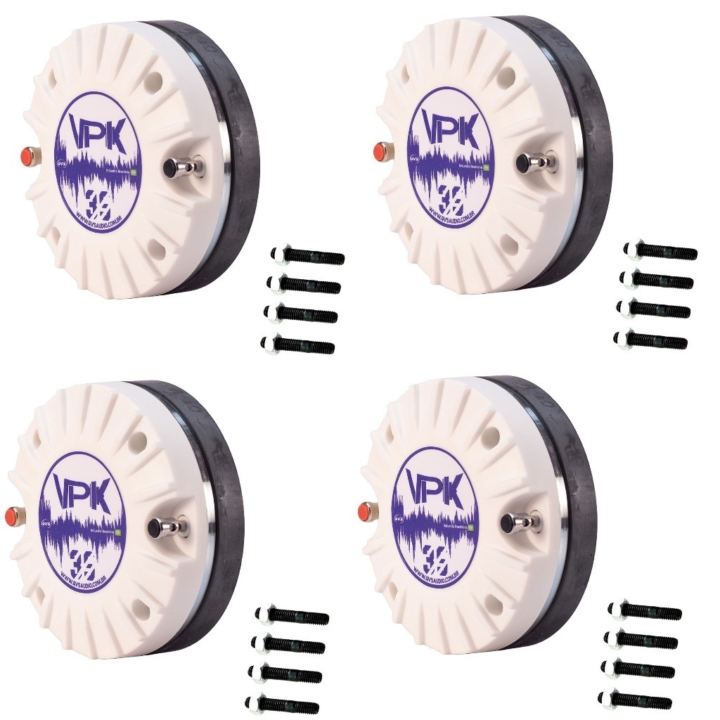 4 Driver TI QVS 35VPK 150W Rms Titanio Corneta TI Titanium 8 ohms Som Automotivo Som Profissional Line Array Paredao Bob