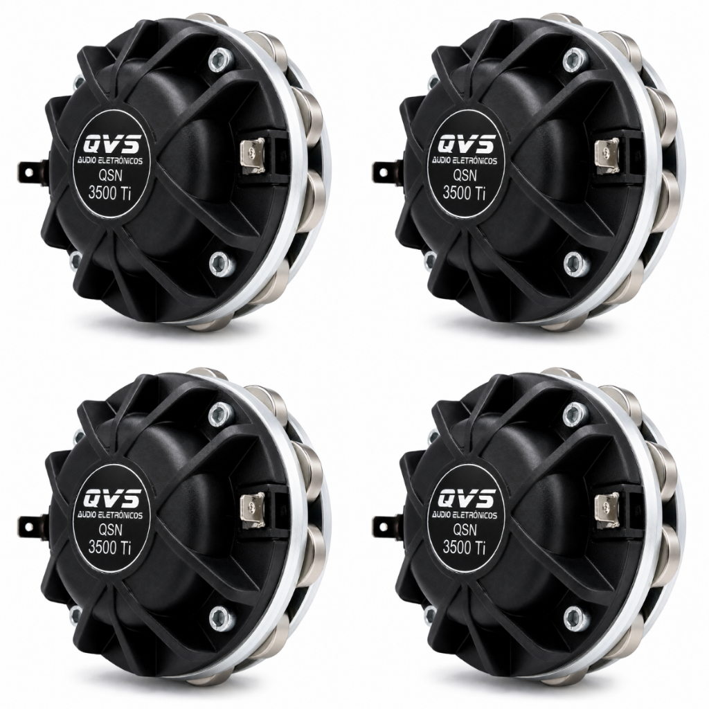 4 Driver Titanio Qvs 3500ti 80w Rms Neodimio Neodimyum Neodimium Som Automotivo Som Profissional Line Array