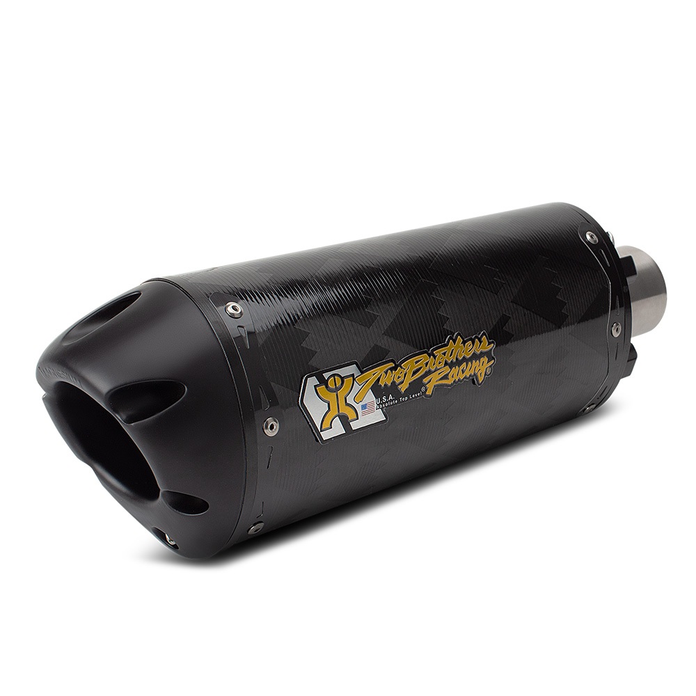 【Houndstooth Carbon】TBR Racing two brothers Conical 51mm/2inch motorcycle Universal exhaust pipe kit