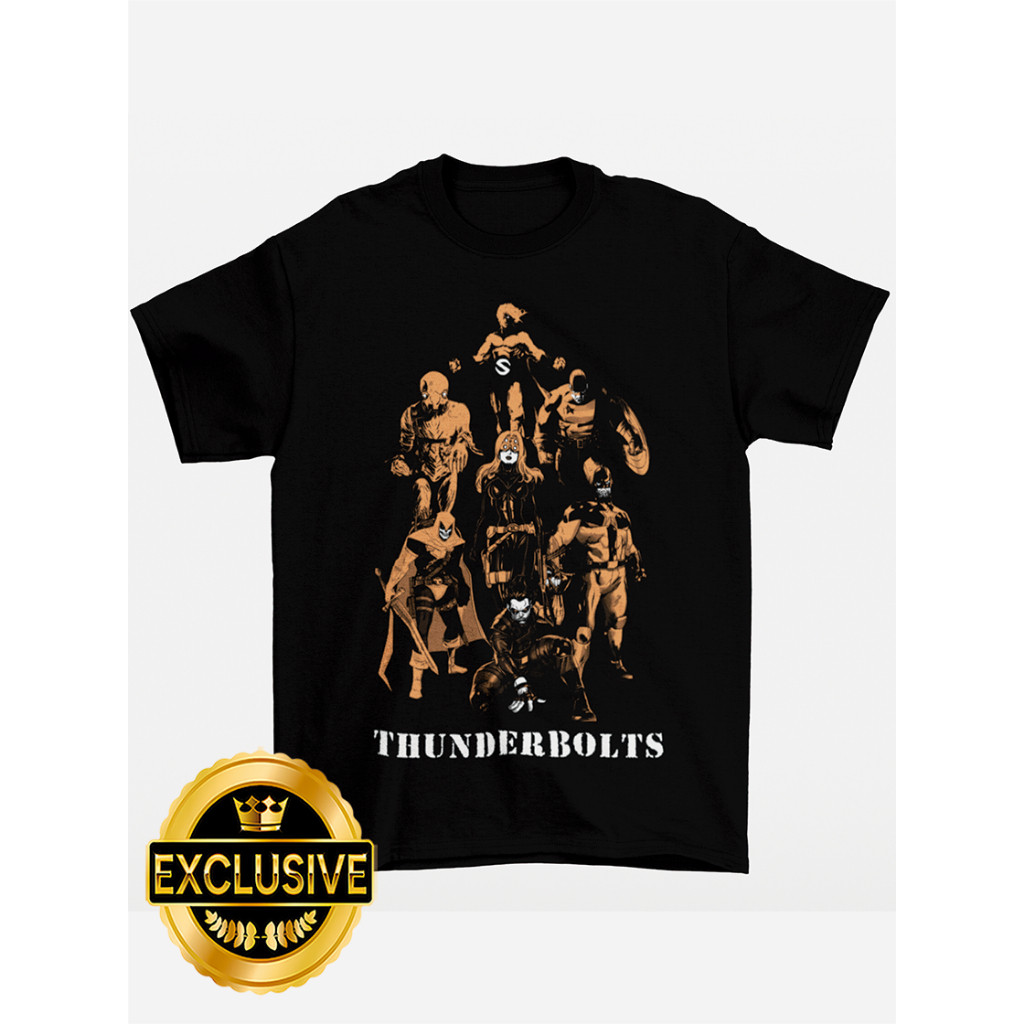 Camiseta thunderbolts marvel quadrinhos streetwear algodão masculina feminina dtf