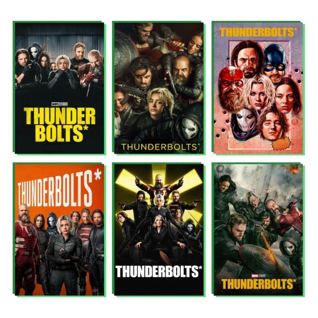 Placa Decorativa MDF Thunderbolts* (2025) - Quadro Parede & Decoração (14x20 ou 20x28)