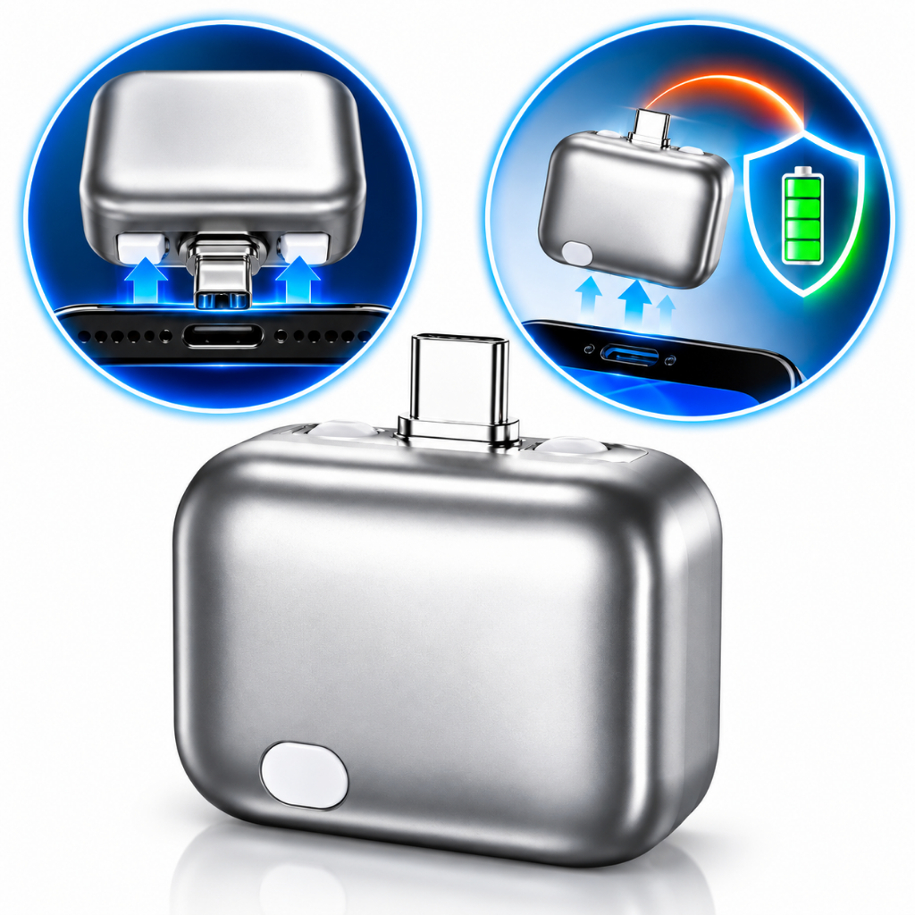 Adaptador USB-C 140W com Tecnologia Inteligente  Desconexão Automática e  Proteção de Bateria Rápida Auxiliar Carregador