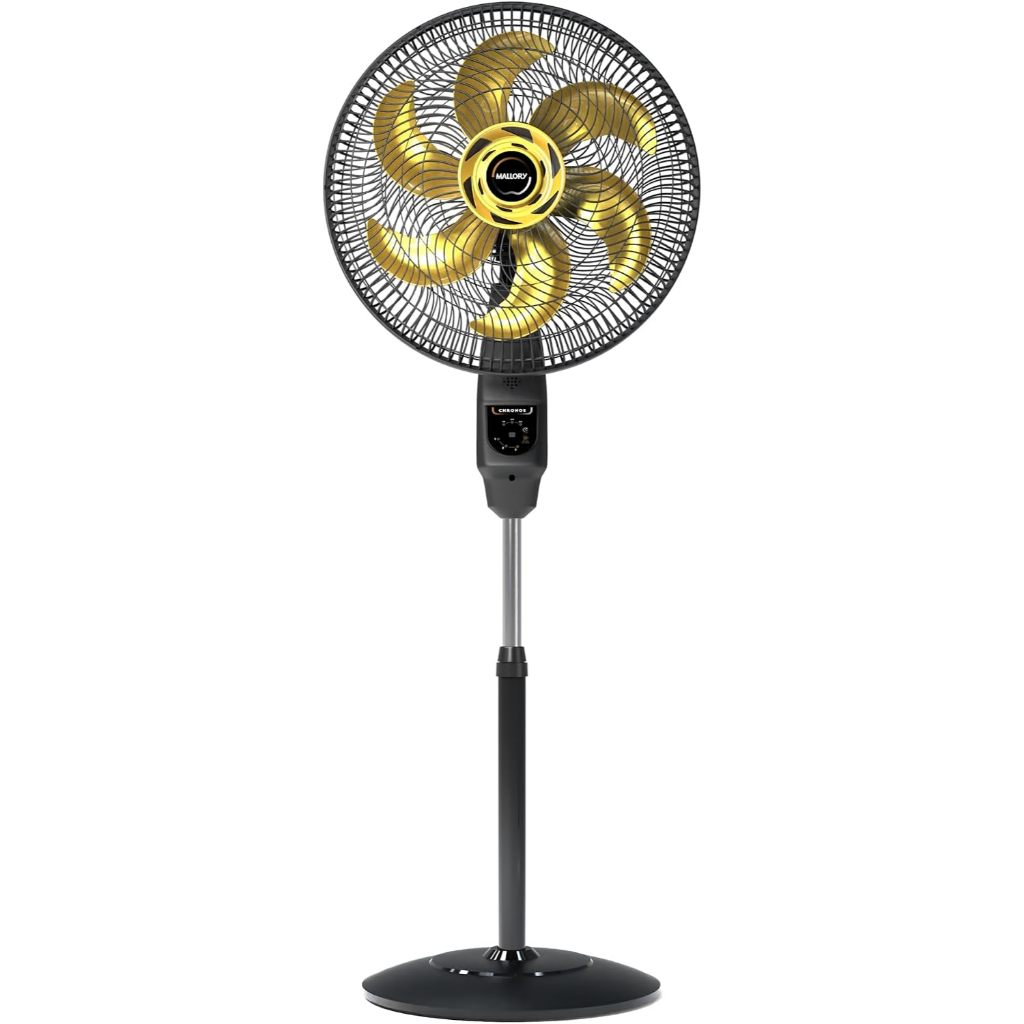 Ventilador de Coluna Mallory Chronos 140W, Com Controle Remoto, Hélice de 6 pás, Auto Desligamento Programável