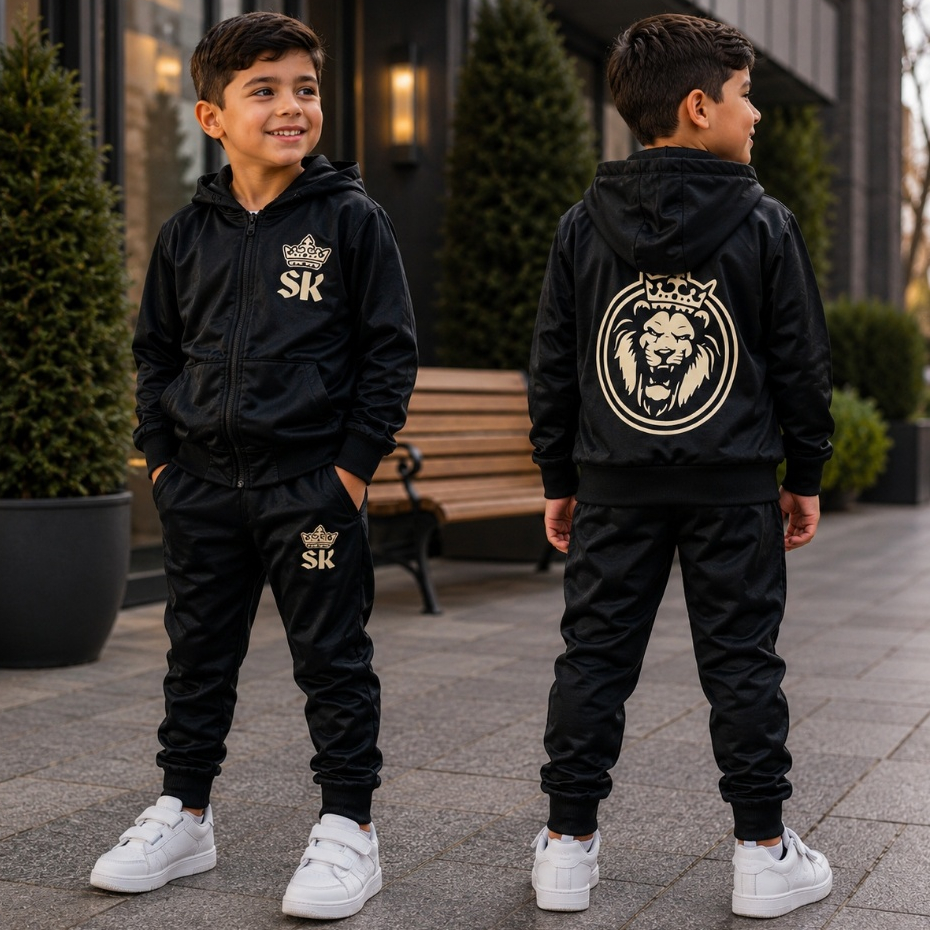 Conjunto Frio Agasalho Calça e Casaco Infantil Masculino