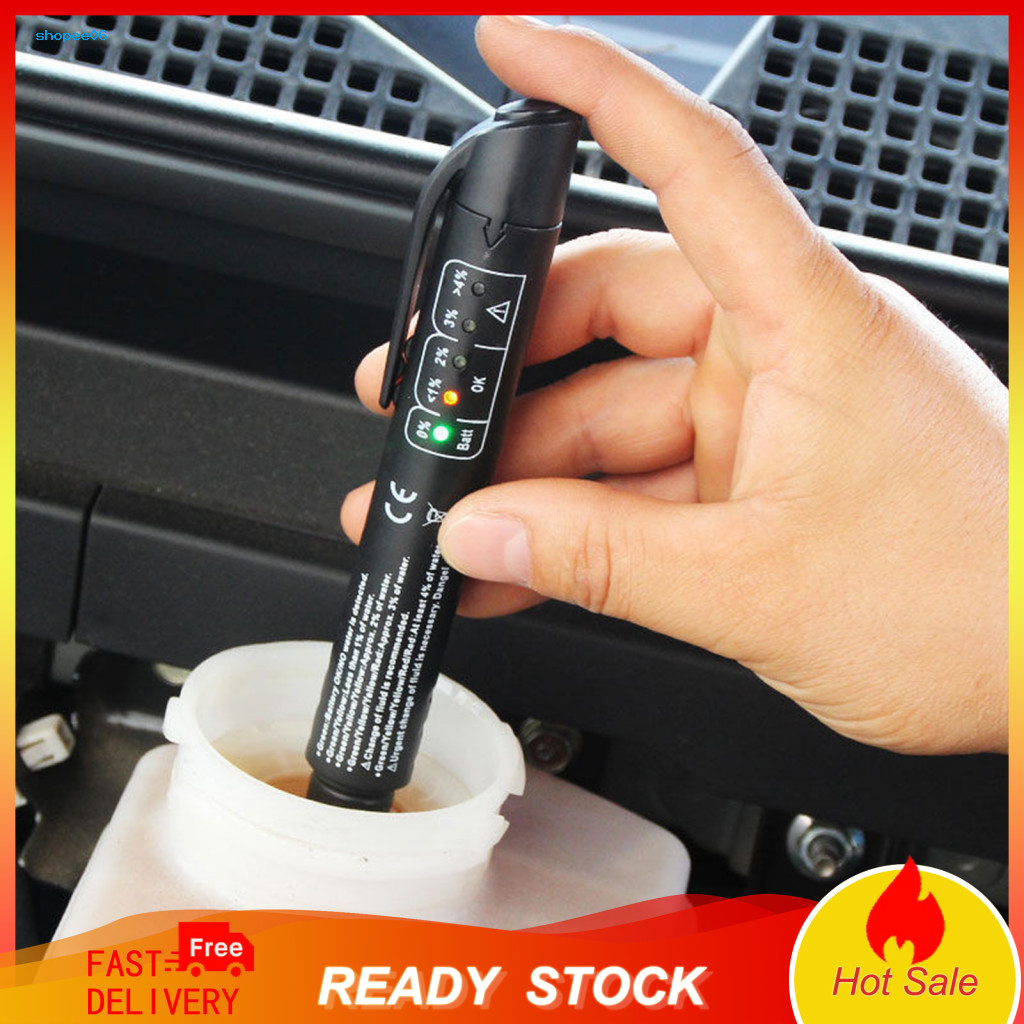 Fluid Replacement Indicator High-sensitivity Brake Tester with Digital Display – One-touch Moisture Detection Tool for