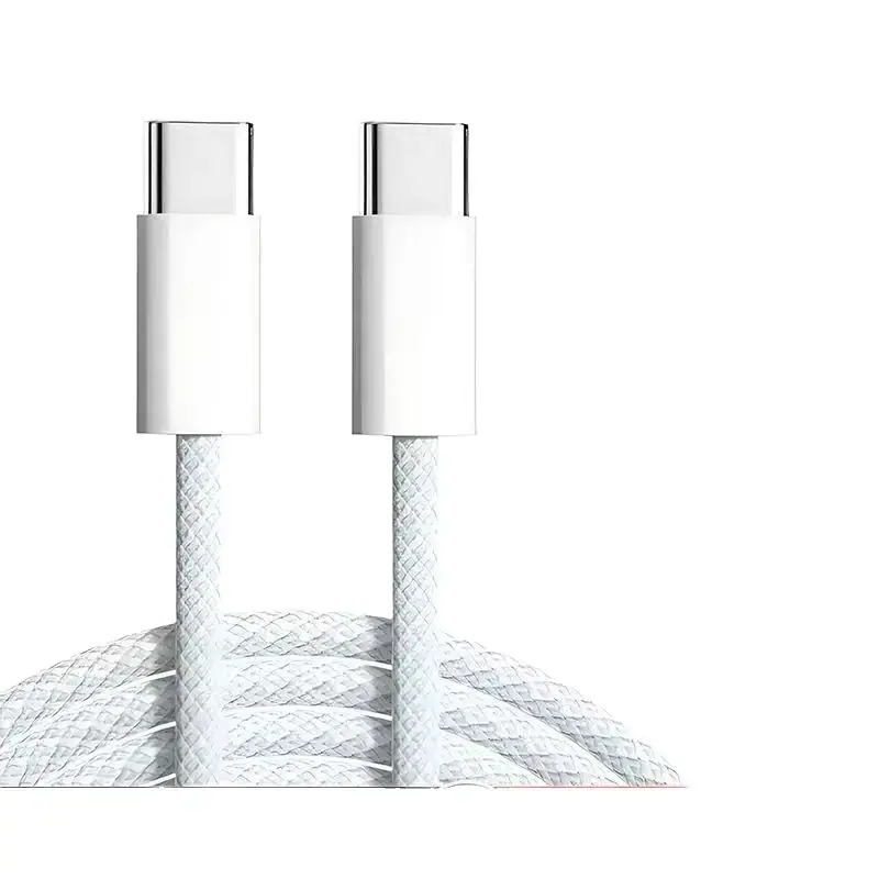 Cabo USB-C Para iPhone 15 16 17 Pro Max Trançado Nylon Turbo PD 60W CarPlay