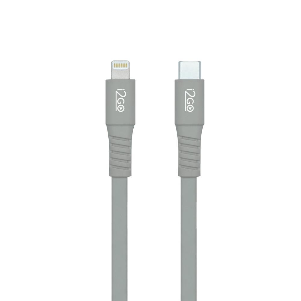 Cabo USB-C para Lightning i2GO 1,2m 3A 60W Carregamento Rápido  iPhone 5 até iPhone 14
