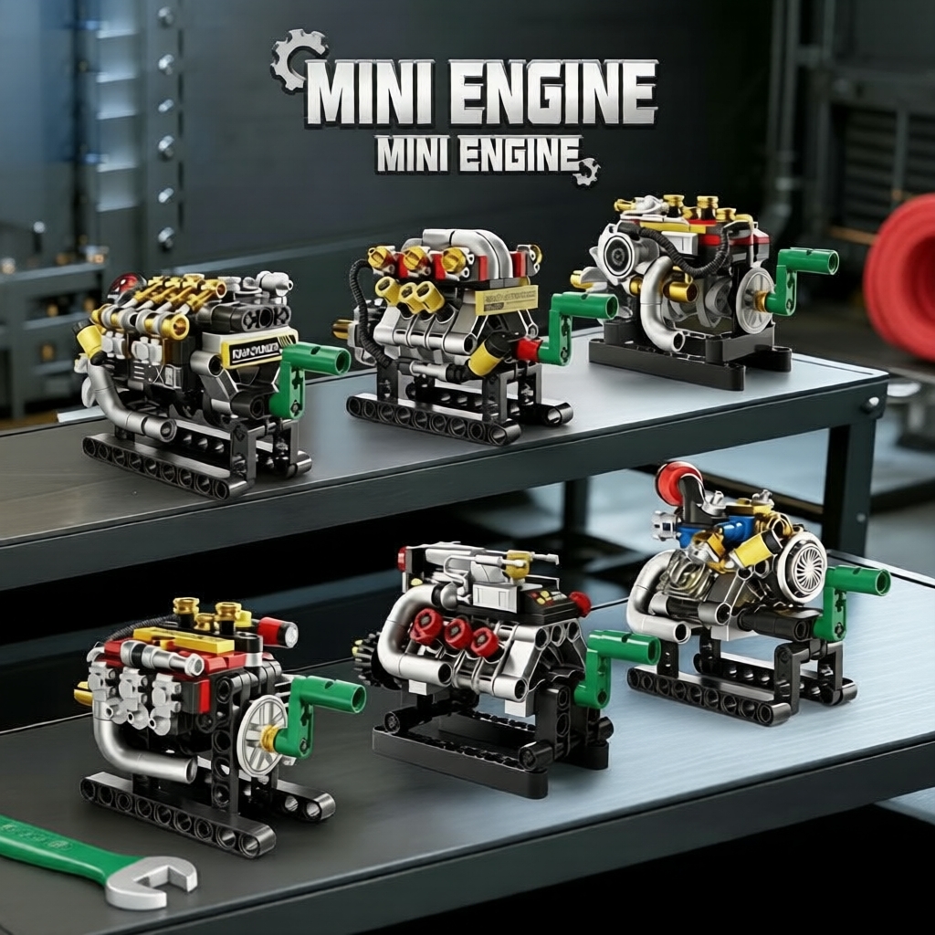 Kit de Construção DIY Mini Motor Real-Gear – Brinquedo Educativo para Crianças
