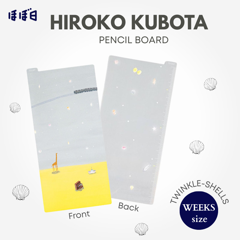 HOBONICHI Pencil Board for Weeks Size - HIROKO KUBOTA Twinkle-shells