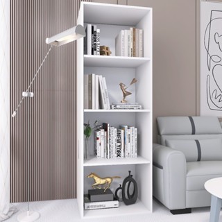 Estante Livreiro Estilo Industrial MDP Escritorio Prateleira guarda Livros Sala Cozinha Armário Decoração Ambientes Whit