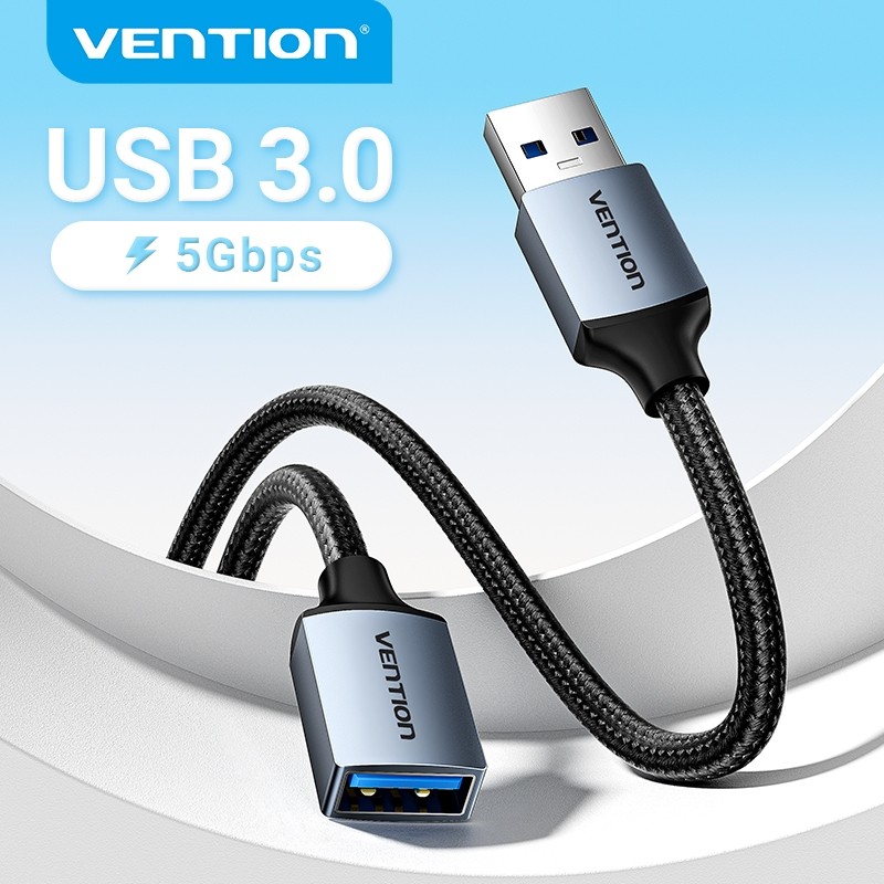 Vention USB 3.0 Tipo A Macho Para 5Gbps Liga De Alumínio Computador TV Desktop Portátil Carro Tomada Mouse Teclado