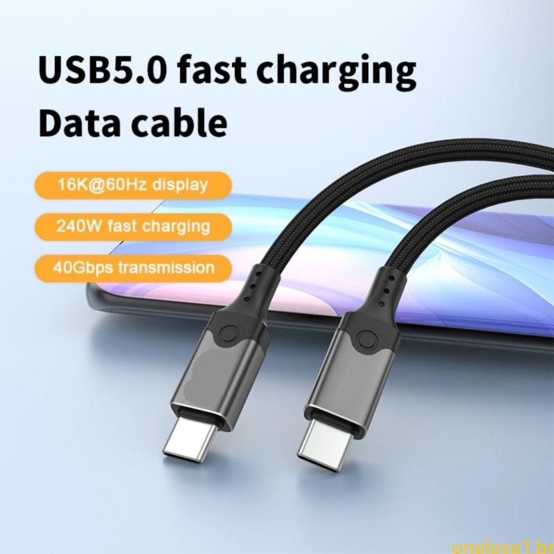Extensão USB5 0 240W 16K USB C 80Gbps Transmissão 16K 60Hz