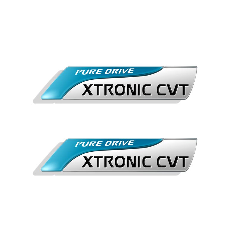 3D Metal Puro Drive XTRONIC CVT Emblema De Carroceria De Cauda Adesivo Para Nissan Juke Qashqai X-Trail Tiida Sunny Note