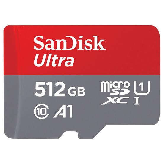 Cartão de Memória 512Gb Sandisk A1 Original