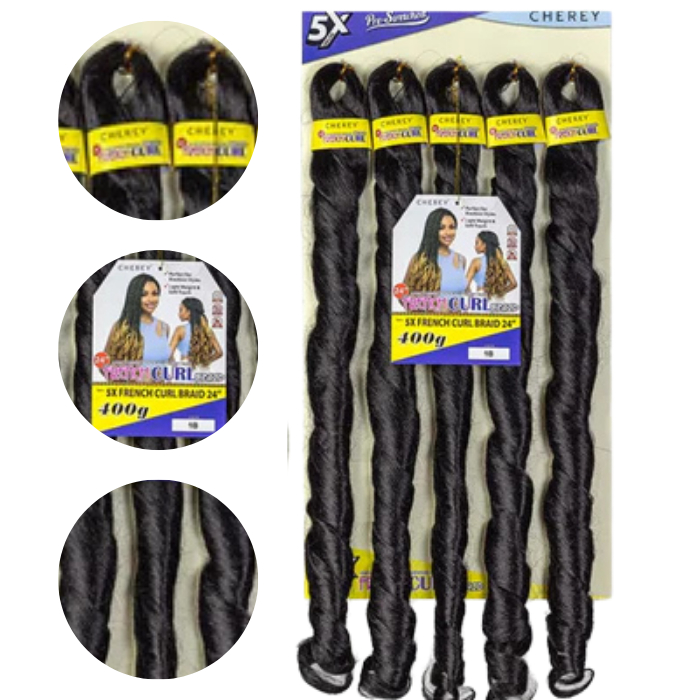 Cabelo Sintético French Curl Cherey 400g 60cm Cacheado 5x Pacotão Promoção