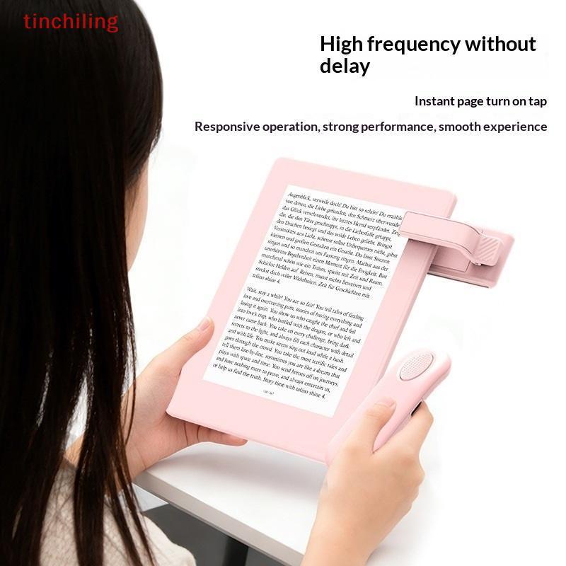 Tinchilingxv12 Universal Compatível Wireless Page Turner Remoto 55mAh Clier Portátil Para Todos Os Dispositivos iOS Andr