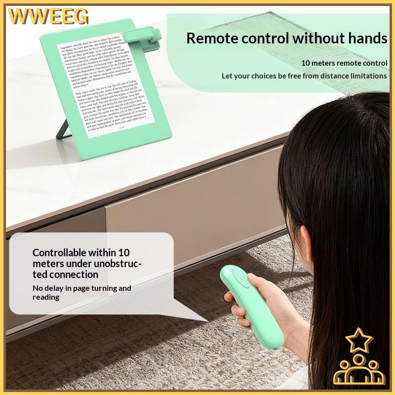 enjoygood188 Leve Wireless Page Turner Clier 120mAh Controle Remoto Recarregável Para Apresentação De Estudante Leitura
