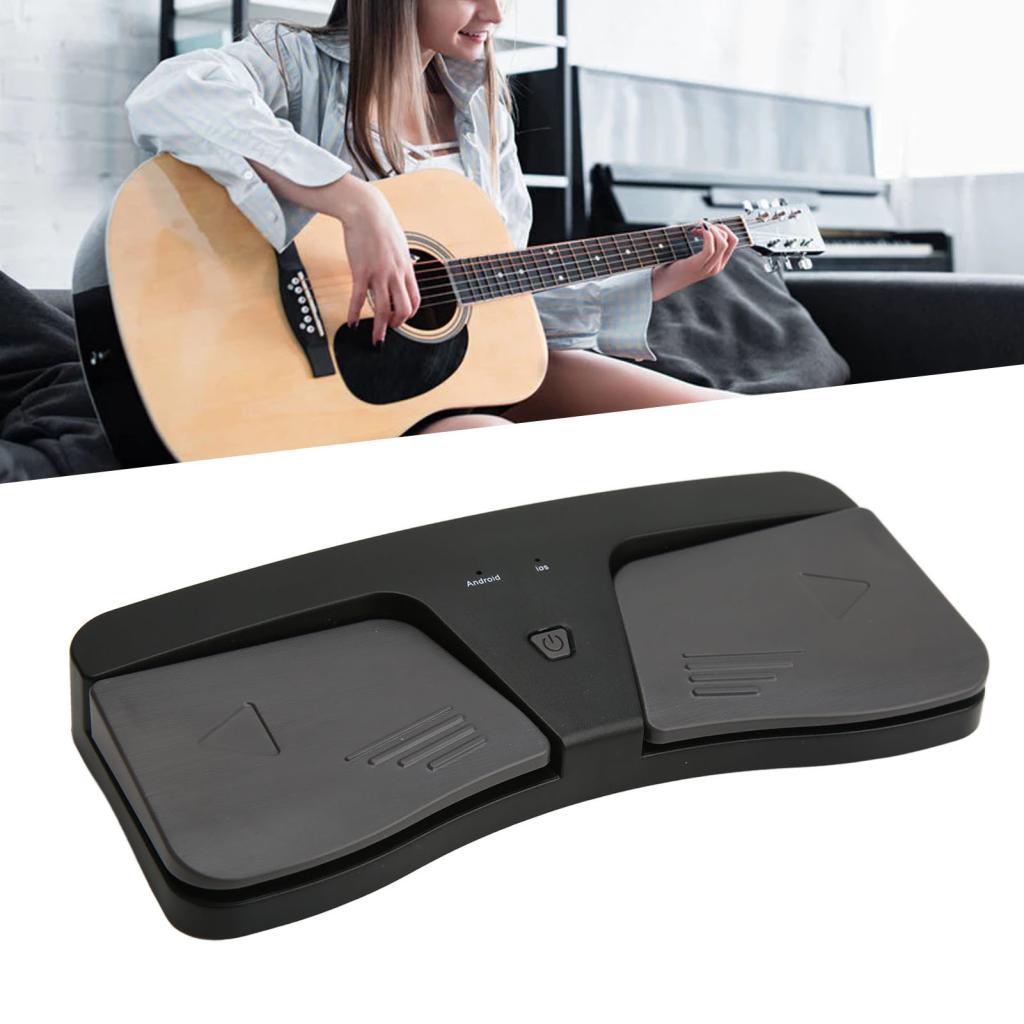 Daconovo Wireless Music Page Turner Score Pedal giratório para desempenho de reprodução