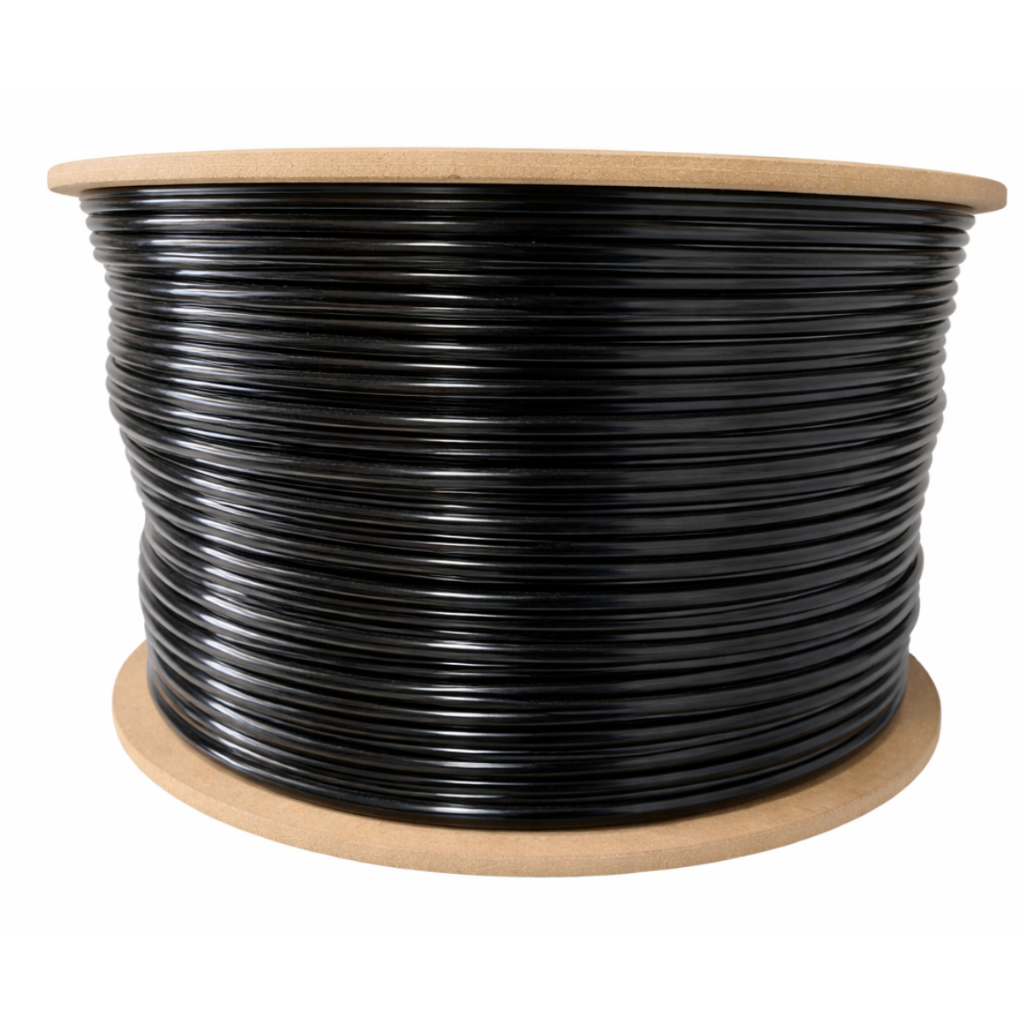 Cabo De Rede Lan Cat6 Utp Preto  200Metros Giga 200M