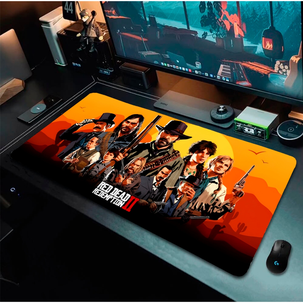 MOUSE PAD GAMER PERSONALIZADO Com DIVERSOS TAMANHOS Read Dead Redemption 2