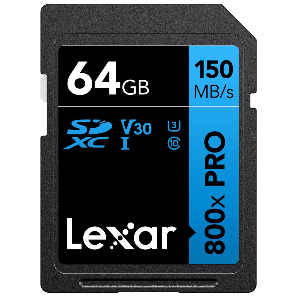 Cartão de Memória Lexar High-Performance 800x PRO SDHC/SDXC UHS-I Cards BLUE Series 64GB