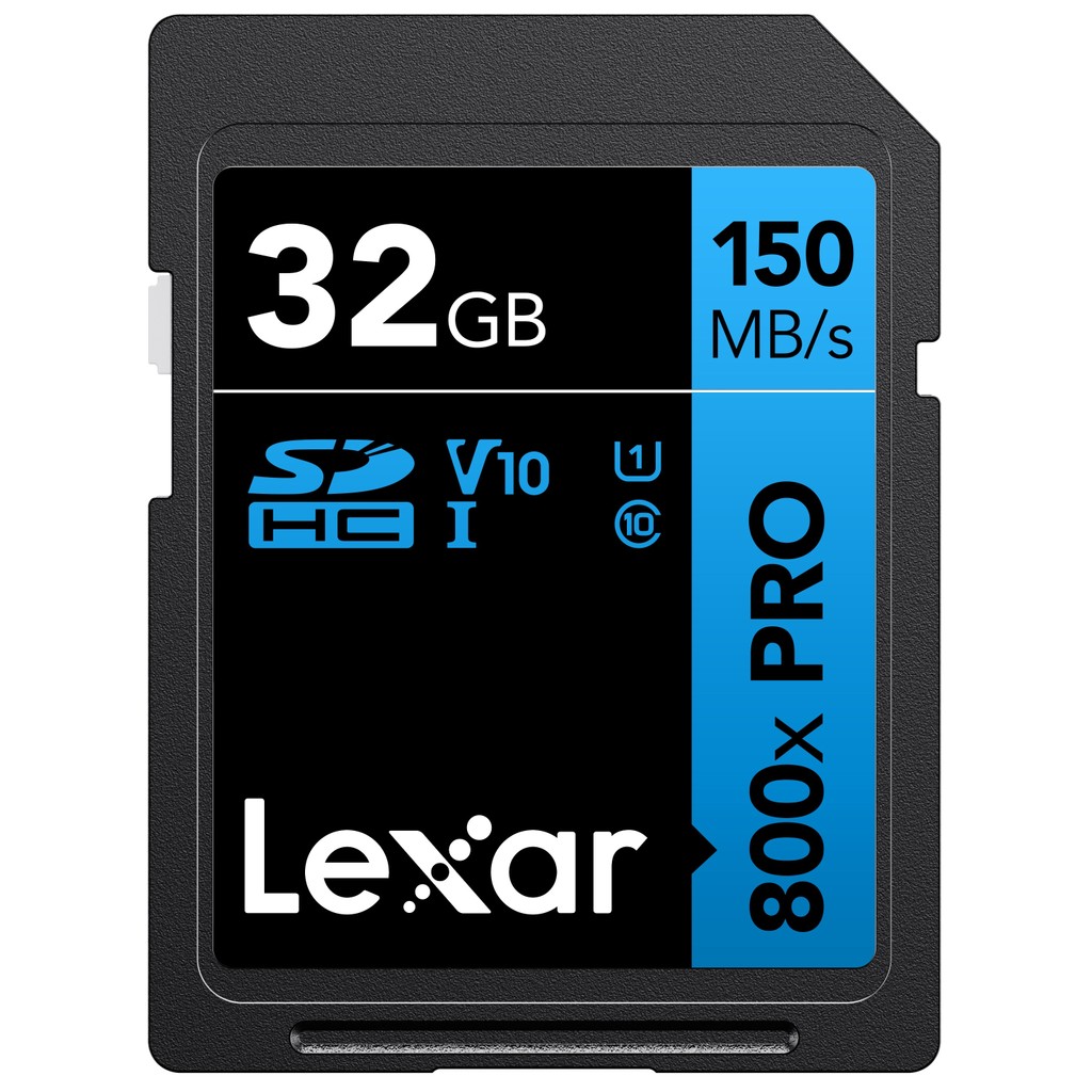 Cartão de Memória Lexar High-Performance 800x PRO SDHC/SDXC UHS-I Cards BLUE Series 32GB