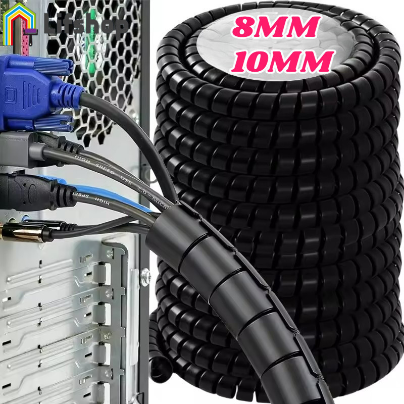 Protetor De Envoltório De Cabo Espiral 2M Material PP Retardador De Chamas , Para Mangueira Hidráulica De Estação De Car