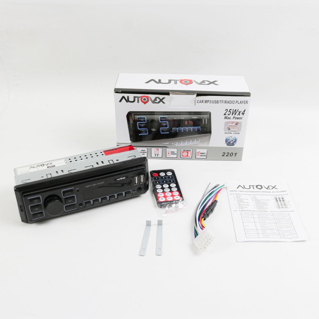 Radio Automotivo Bluetooth Mp3 2 Entradas Usb Card Sd