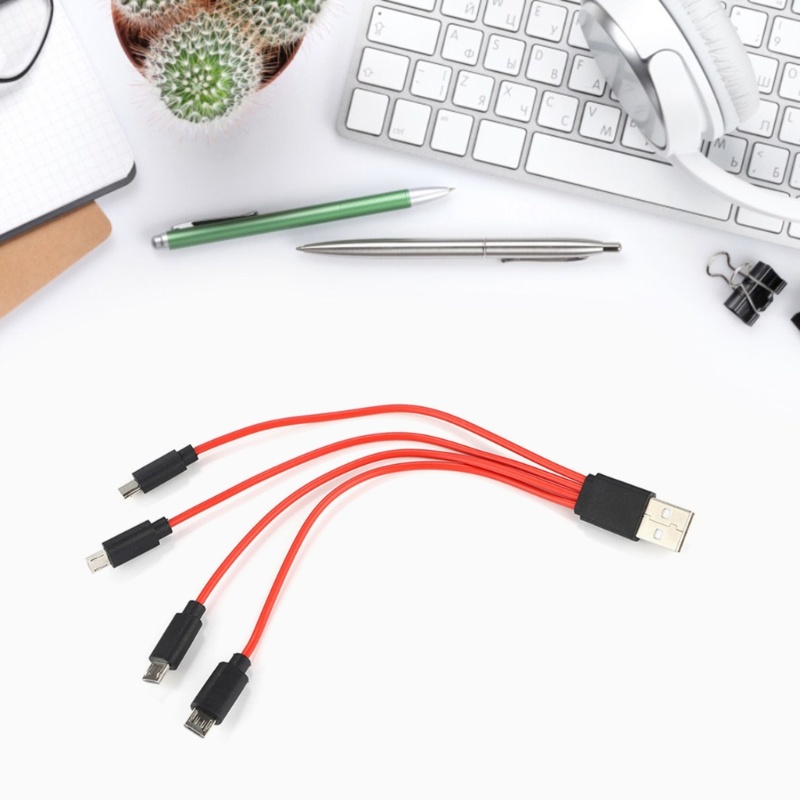 Multi Charging Cable Splitter 4 1 USB Carregador Vários Dispositivos Para Phone Tablet